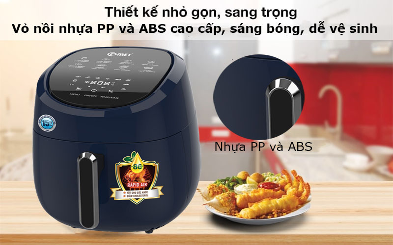 Chất liệu của Nồi chiên không dầu Comet CM6838