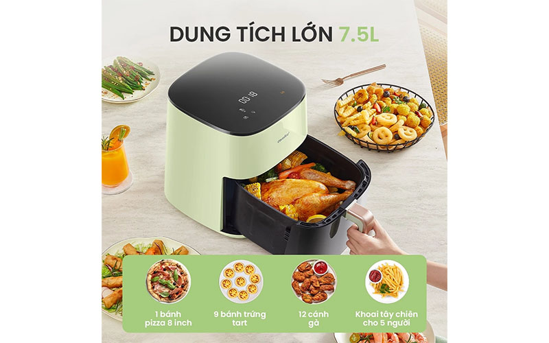 Nồi chiên không dầu Comfee CAD-75PG00A0 - Hàng chính hãng