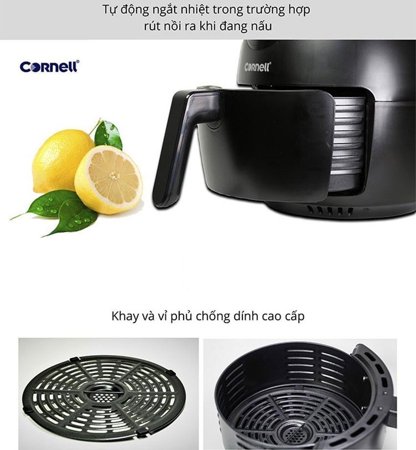 Chi tiết của Nồi chiên không dầu Cornell CAF-S35M