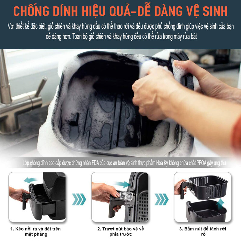 Nồi chiên không dầu Cosori CP158-AF - Hàng chính hãng