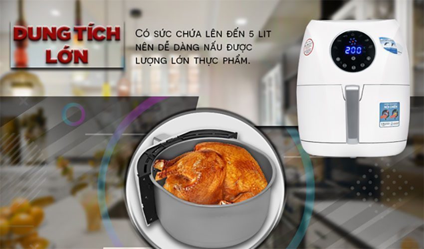 Nồi chiên không dầu Digital Perfect PF-D88 - Hàng chính hãng