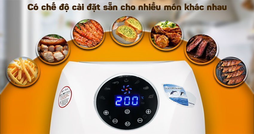 Nồi chiên không dầu Digital Perfect PF-D88 - Hàng chính hãng