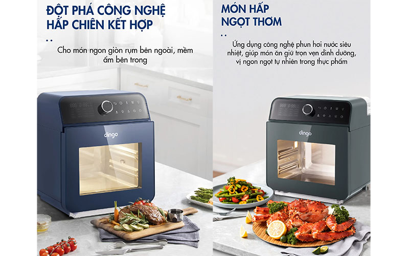 Nồi chiên hơi nước Dingo DSF16 PRO - Hàng chính hãng