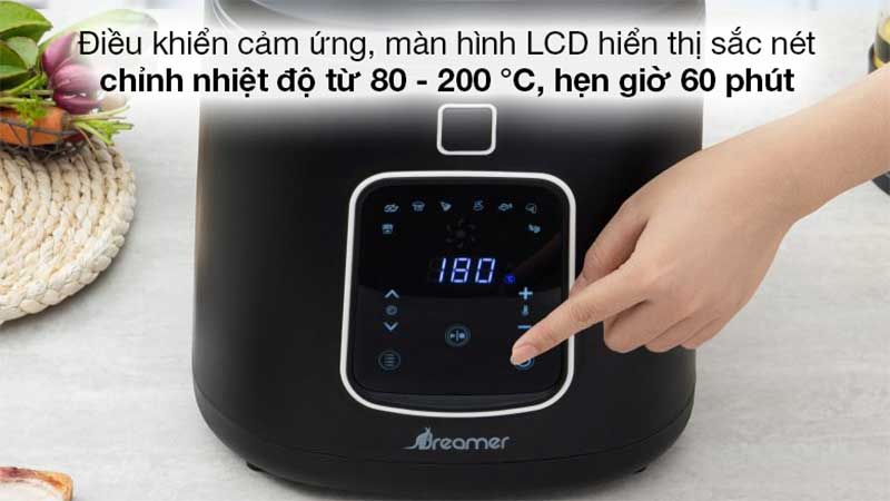 Nồi chiên không dầu Dreamer DF-S40B - Hàng chính hãng