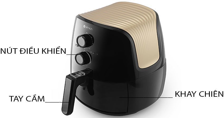 Nồi chiên không dầu Elmich AFE-3947 - Hàng chính hãng