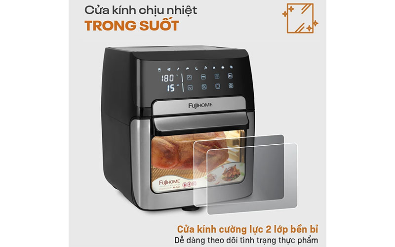 Nồi chiên không dầu FujiHome A12DB - Hàng chính hãng