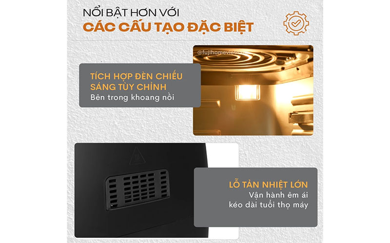 Nồi chiên không dầu FujiHome A12DB - Hàng chính hãng