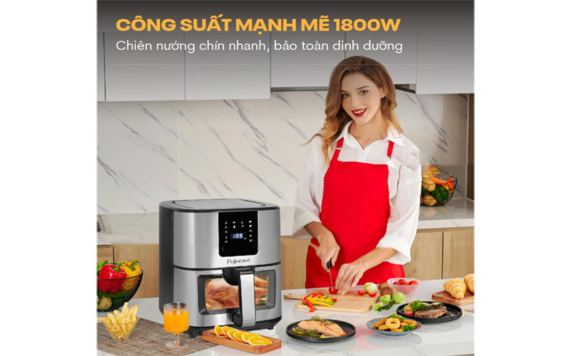 Nồi chiên không dầu Fujihome A10DG - Hàng chính hãng
