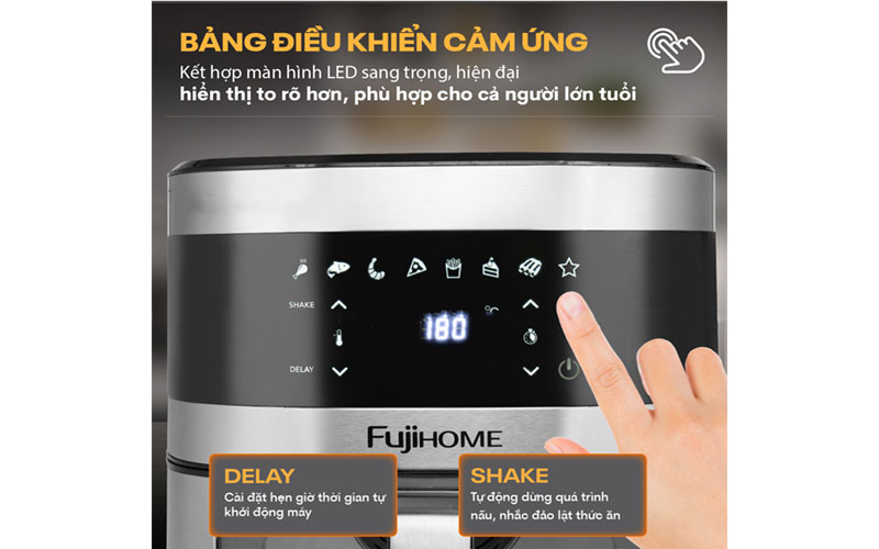 Nồi chiên không dầu Fujihome A10DG2 - Hàng chính hãng