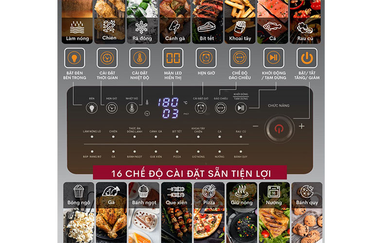 Nồi chiên không dầu Fujihome A12D - Hàng chính hãng