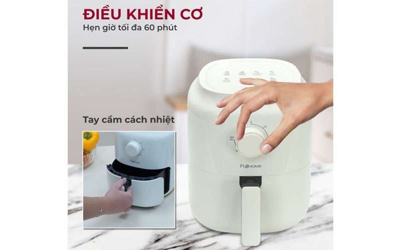 Nồi chiên không dầu Fujihome A3 - Hàng chính hãng