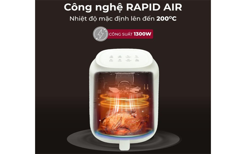 Nồi chiên không dầu Fujihome A3 - Hàng chính hãng