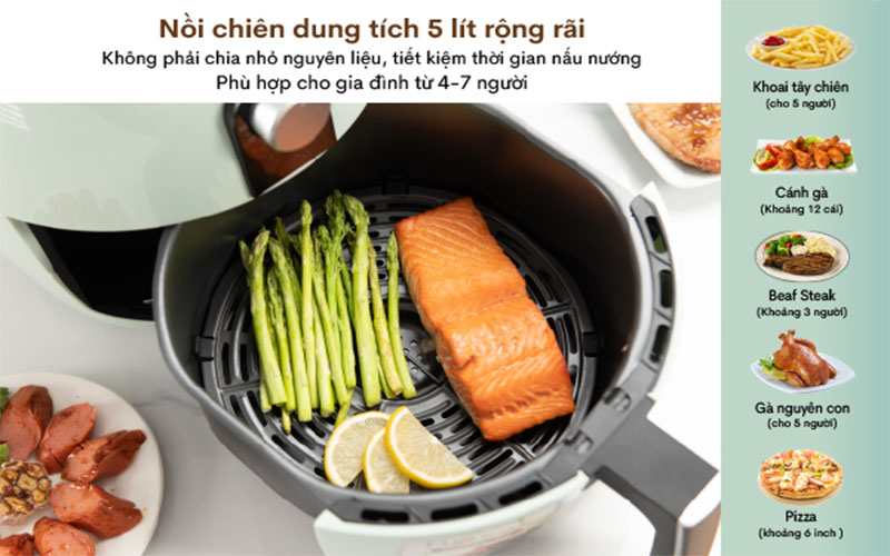 Nồi chiên không dầu Fujihome A4 - Hàng chính hãng