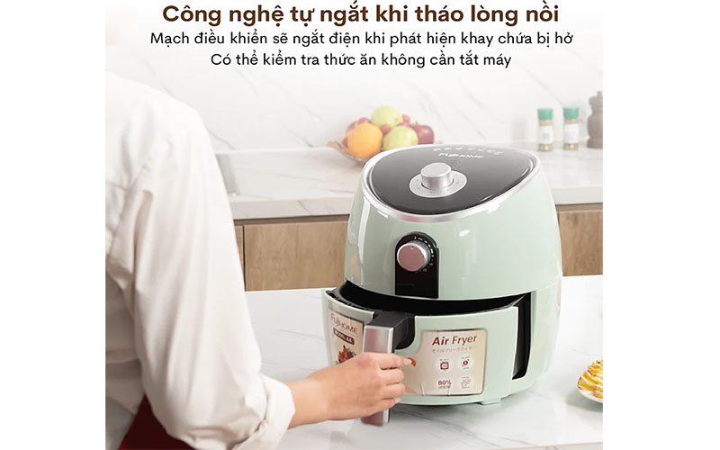 Nồi chiên không dầu Fujihome A4 - Hàng chính hãng