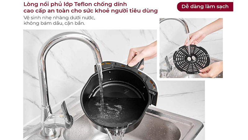 Chất liệu của Nồi chiên không dầu Fujihome A4EB/W