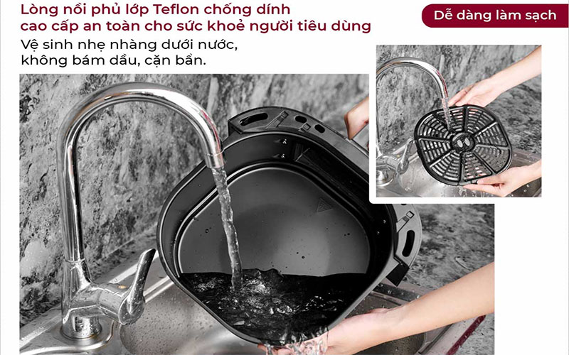 Chất liệu của Nồi chiên không dầu Fujihome A6DB