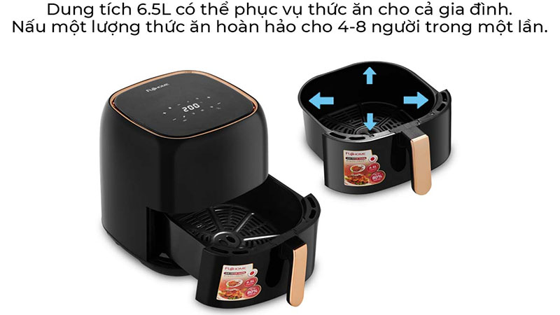 Dung tích của Nồi chiên không dầu Fujihome A6DB