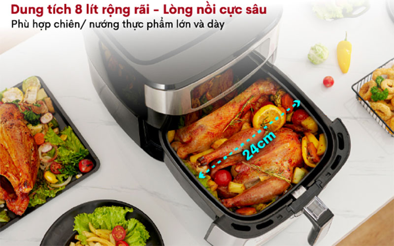 Nồi chiên không dầu Fujihome A7D - Hàng chính hãng