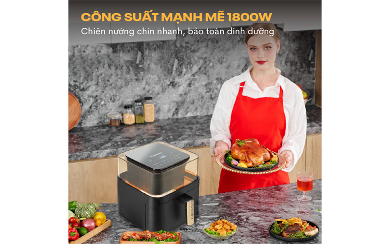 Nồi chiên không dầu Fujihome A8DG2 - Hàng chính hãng