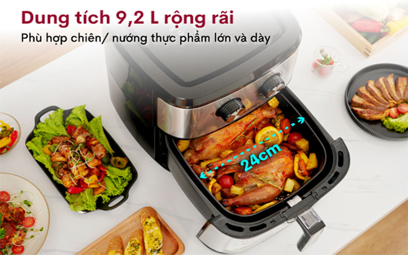 Dung tích của Nồi chiên không dầu Fujihome A9