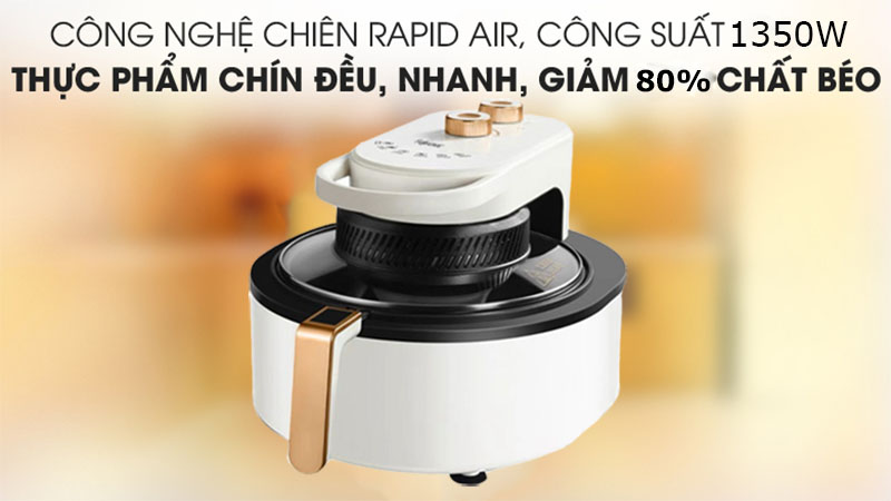 Công suất và công nghệ của Nồi chiên không dầu Fujihome AG6