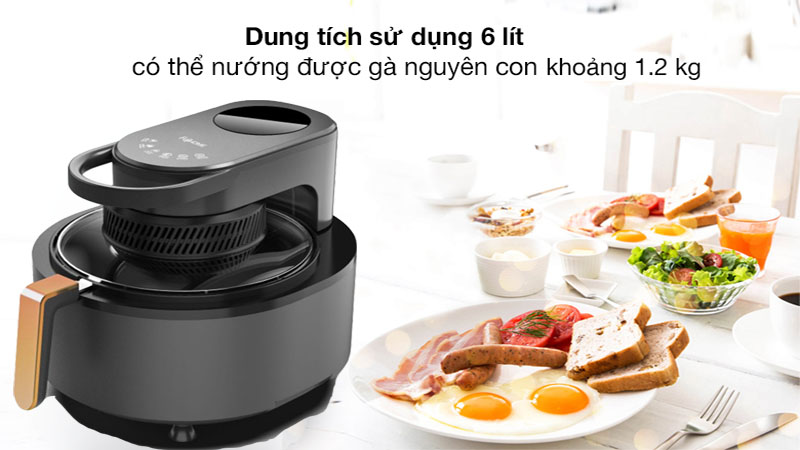 Nồi chiên không dầu Fujihome AG6D - Hàng chính hãng