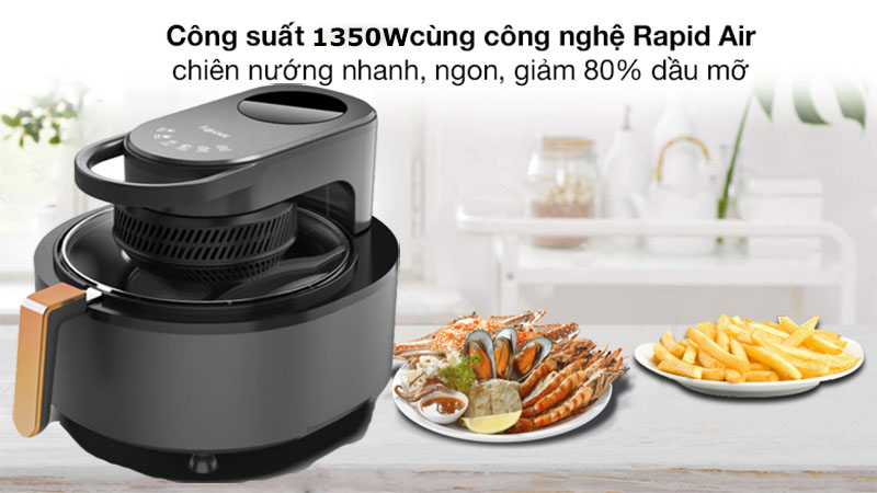 Nồi chiên không dầu Fujihome AG6D - Hàng chính hãng