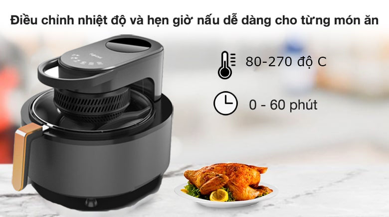 Nồi chiên không dầu Fujihome AG6D - Hàng chính hãng
