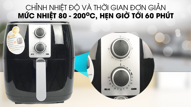 Nồi chiên không dầu Fujika FJ-AF3570 - Hàng chính hãng