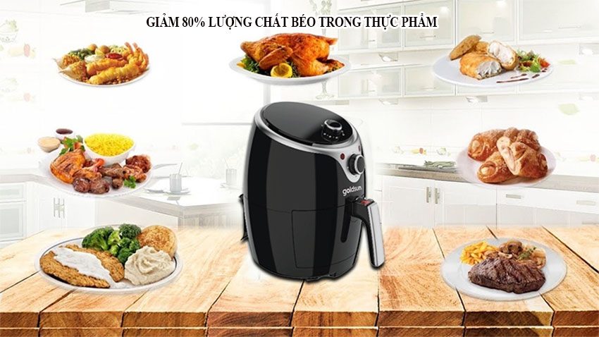 Nồi chiên không dầu Goldsun CQ1403 - Hàng chính hãng