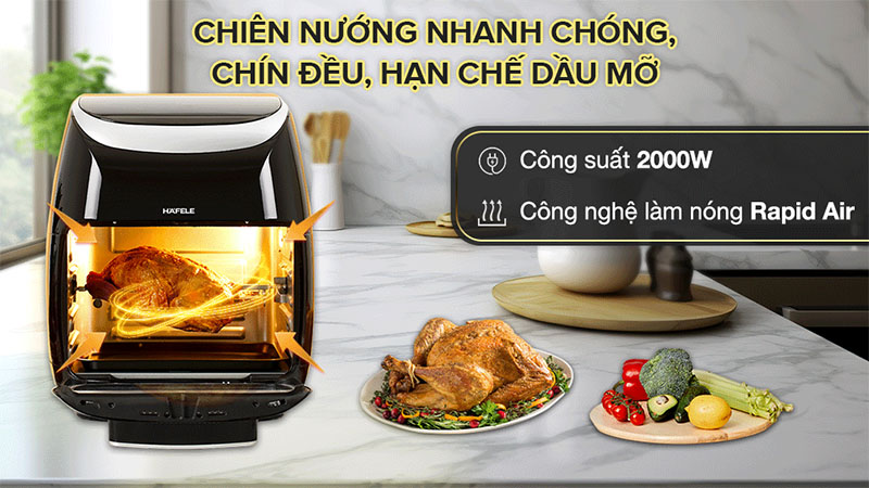 Lò chiên không dầu Hafele HS-AF1102B (535.43.715) - Hàng chính hãng