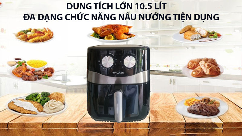 Nồi chiên không dầu Hakari HK-101 (CM-105) - Hàng chính hãng