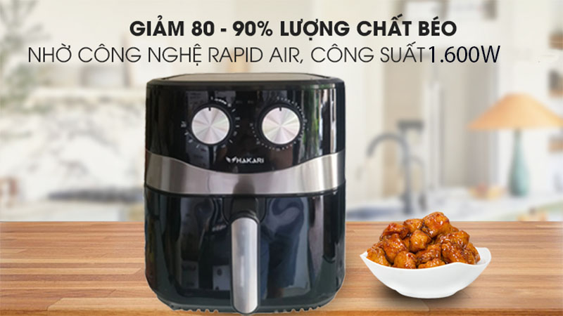 Nồi chiên không dầu Hakari HK-101 (CM-105) - Hàng chính hãng