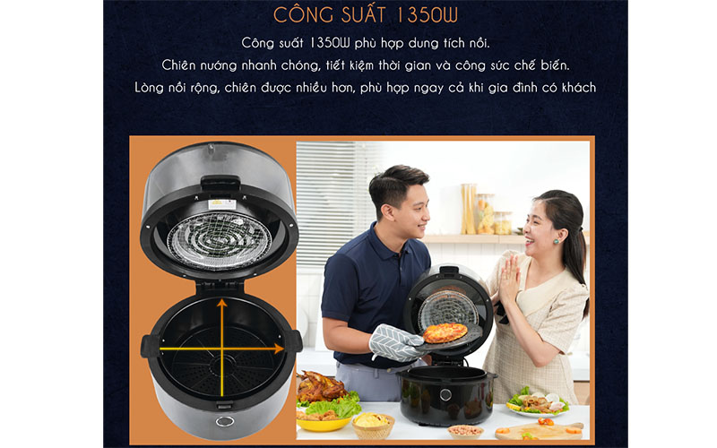 Nồi chiên không dầu Hakawa HK-AF8L - Hàng chính hãng