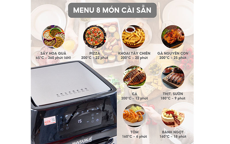 Nồi chiên không dầu Hasuka HSK-359 - Hàng chính hãng