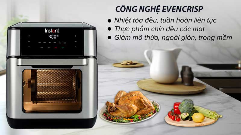 Nồi chiên không dầu Instant Vortex Plus 10L 7-In-1 - Hàng chính hãng