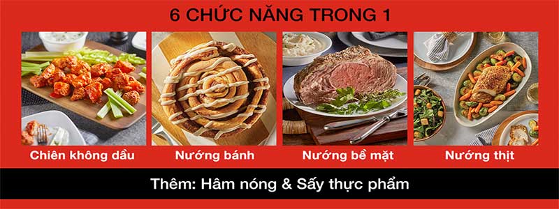 Nồi chiên không dầu Instant Vortex Plus 6-in-1 - Hàng chính hãng