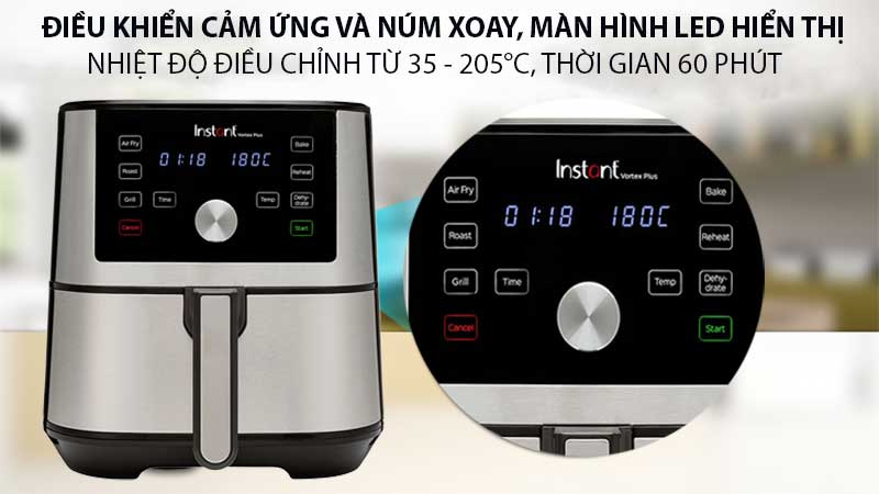 Nồi chiên không dầu Instant Vortex Plus 6-in-1 - Hàng chính hãng