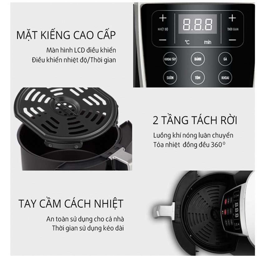 Nồi chiên không dầu Joyoung KL35-D981 - Hàng chính hãng