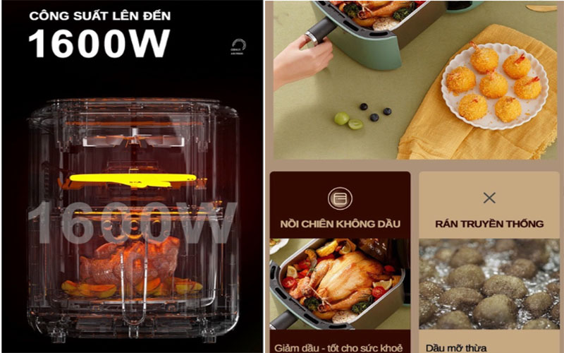 Nồi chiên không dầu Kaisa Villa JD-8134