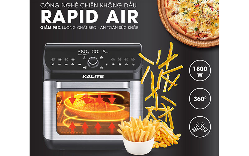 Nồi chiên không dầu Kalite KL-1200 - Hàng chính hãng