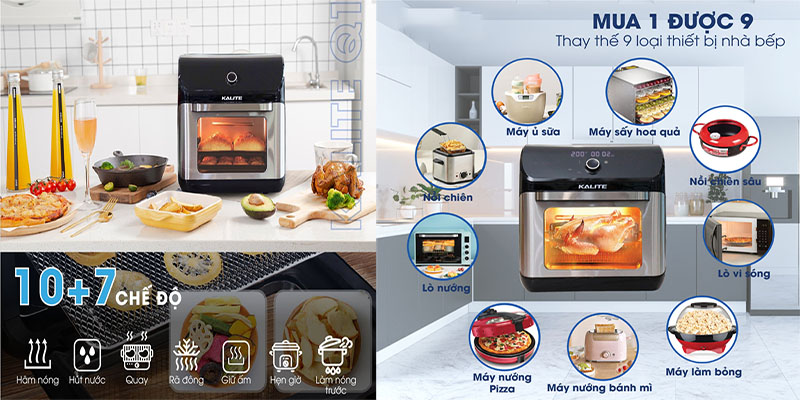 Nồi chiên không dầu Kalite KL-1200 - Hàng chính hãng