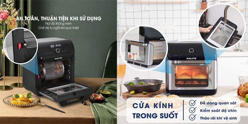 Nồi chiên không dầu Kalite KL-1200 - Hàng chính hãng