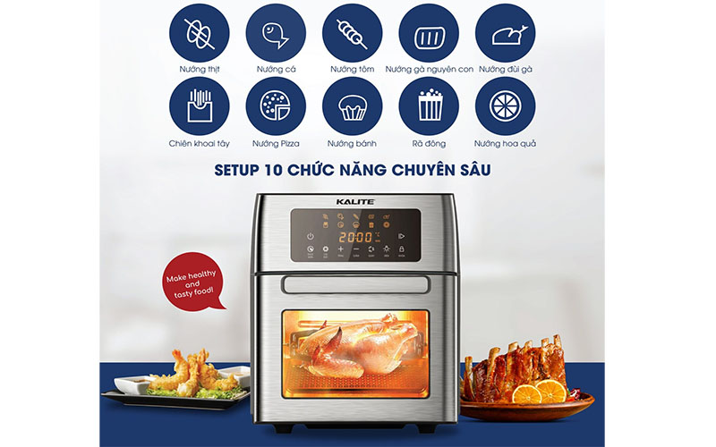 Nồi chiên không dầu Kalite KL-1500 - Hàng chính hãng