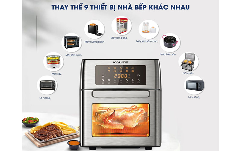 Nồi chiên không dầu Kalite KL-1500 - Hàng chính hãng