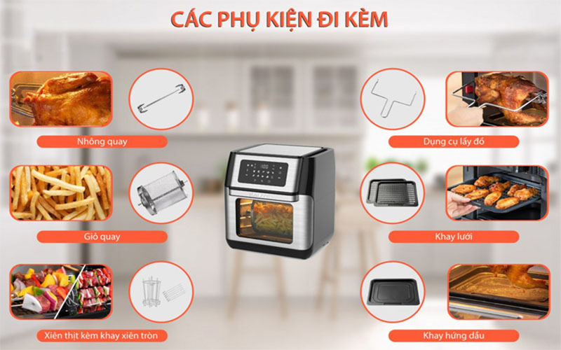 Nồi chiên không dầu Kalite Q10 - Hàng chính hãng