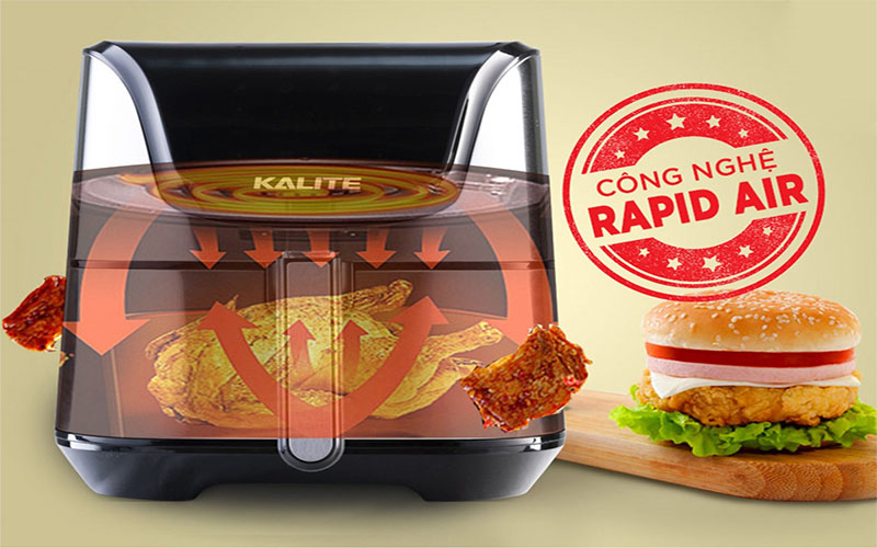 Nồi chiên không dầu Kalite Q6 - Hàng chính hãng