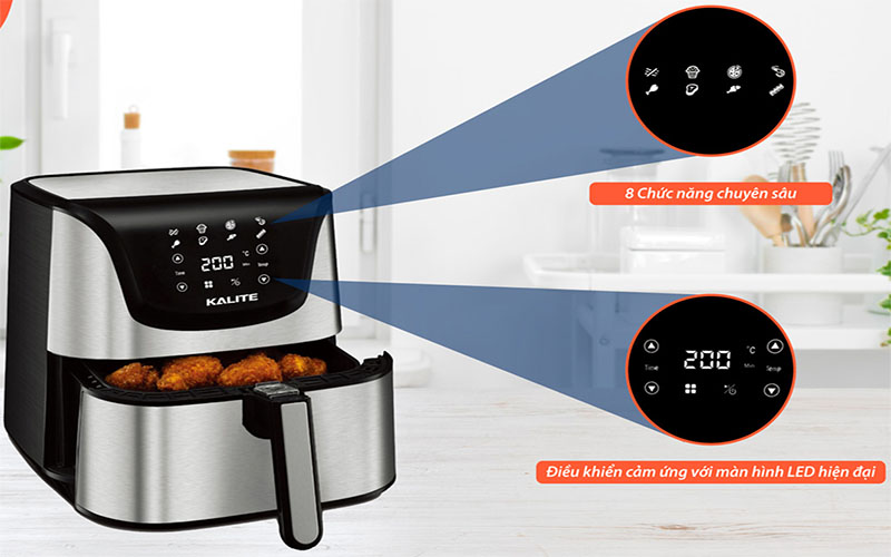 Nồi chiên không dầu Kalite Q6 - Hàng chính hãng