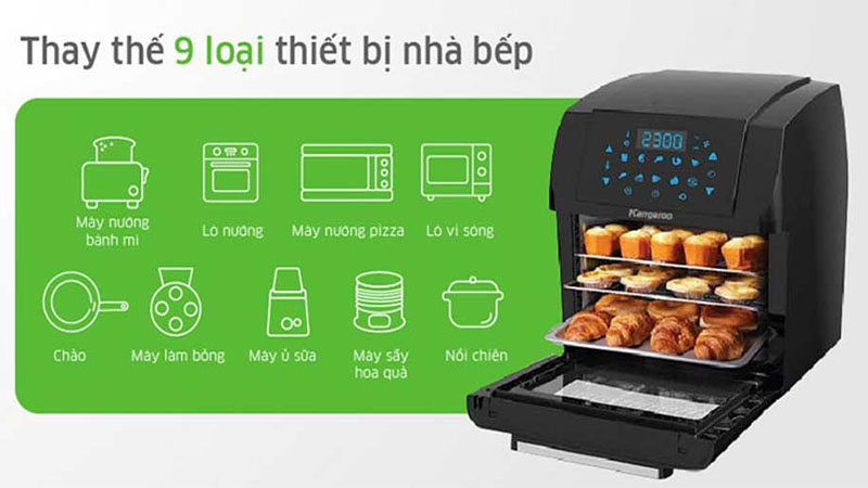 Nồi chiên không dầu Kangaroo KG12AF5A - Hàng chính hãng