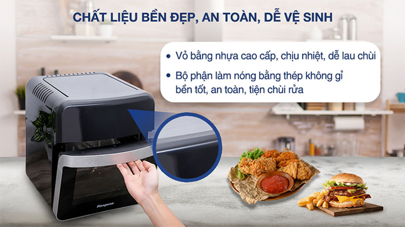 Nồi chiên không dầu Kangaroo KG12AF6A - Hàng chính hãng